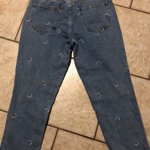 PacSun Moon Print Mom Jeans